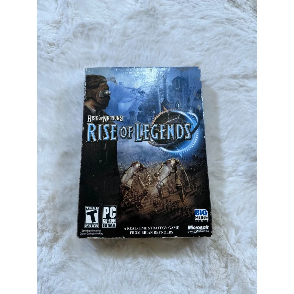 Microsoft Rise of Nations Rise of Legends PC CD-ROM 2006 RTS Fantasy Steampunk